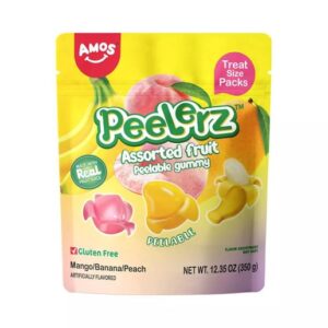 Amos Peelerz Assorted Fruit Treat Size Packs 12.35oz Pouch